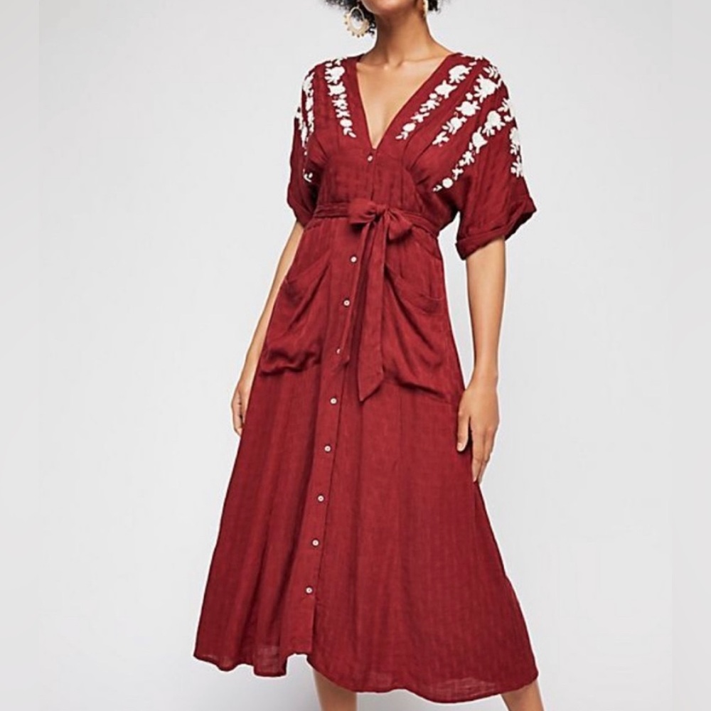 FREE PEOPLE Love to Love You MIDI Dress